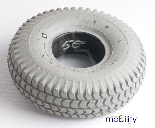 Puncture Proof Solid Scooter Tyre 3.00 x 4 (260 x 85) Block Tread