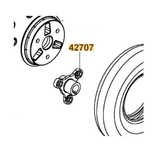 Hub Connector for Rear Wheel Kymco Micro