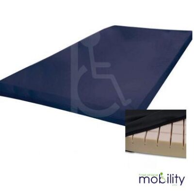 Mattress Overlay High Risk Castellated Foam with Waterproof Cover