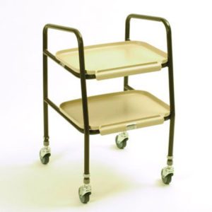 Adjustable Metal Trolley Plastic Shelves