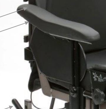 Armrest Assembly for Drive ID Soft Tilt In Space Wheelchair