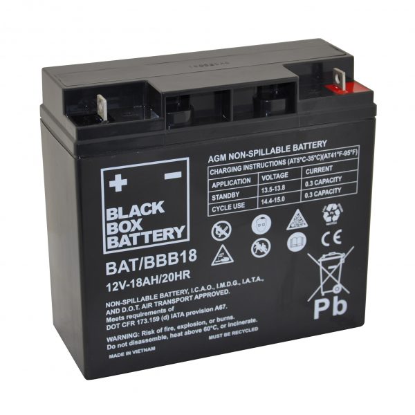 Black Box 18ah AGM Battery