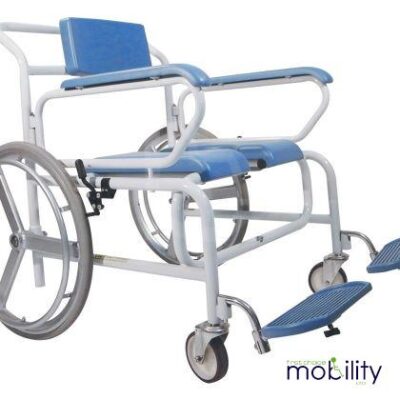 Bariatric Attendant Wheeled Shower Commode Chair