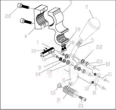 Manual Brake Set for Kymco K Activ Powerchair EW20AA