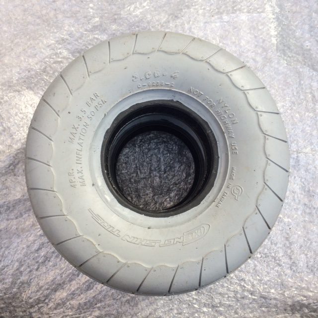 3.00 x 4 Block Pneumatic Tyre Used