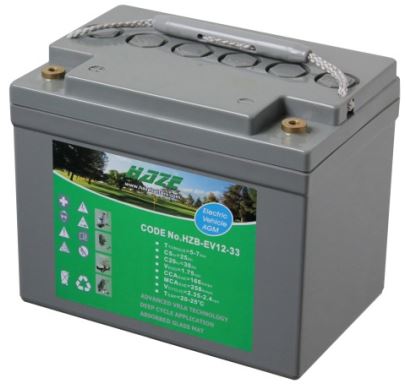 Haze 34ah AGM Battery