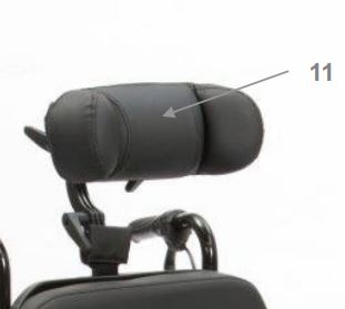 Headrest for Drive ID Soft Tilt In Space Wheelchair