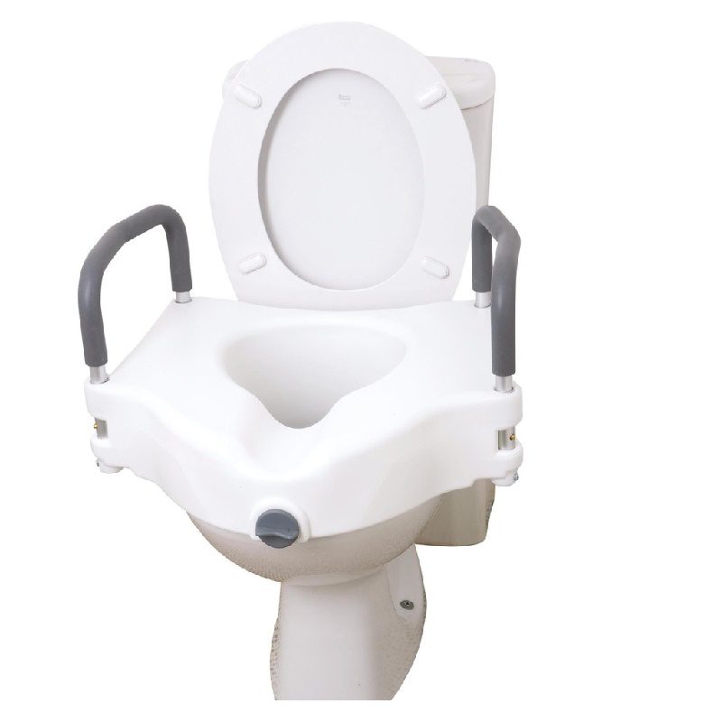 Elevated Toilet Seat With Removable Arms