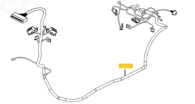 Main Wiring Harness For A Kymco Agility EQ35FA