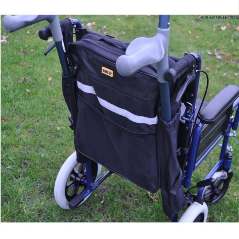 Splash Crutch Walking Stick Bag for Scooters and Wheelchairs