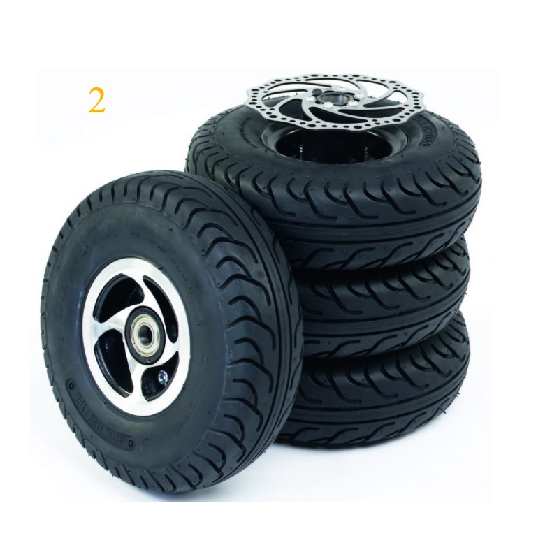 Solid Tyre Kit 250mm for Sunrise Sterling S400 Mobility Scooter