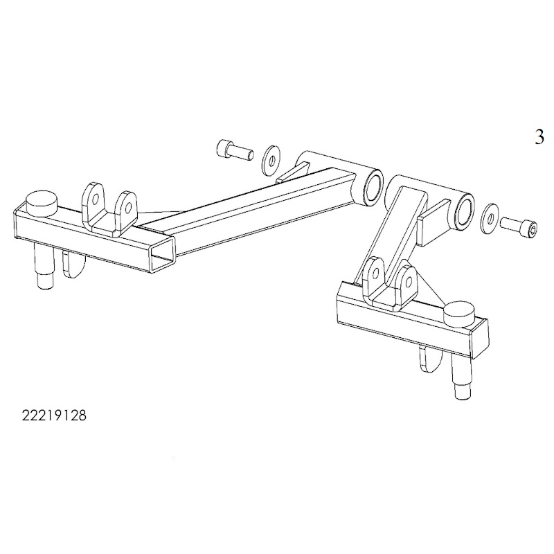 Steering Bar Assembly for Sunrise Sterling S700 Mobility Scooter