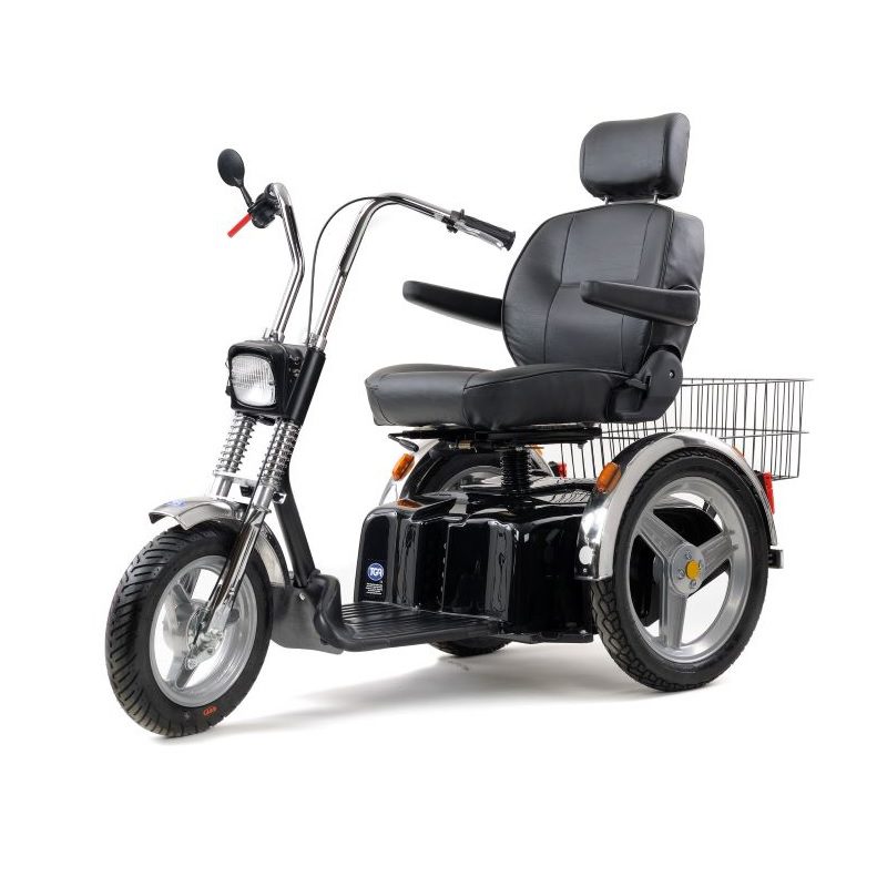 TGA Supersport Black and Chrome Mobility Scooter
