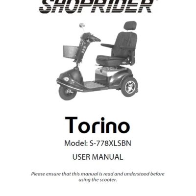 Shoprider Torino Manual