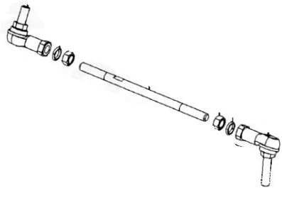 Rod Assembly From Wheel To Steering Column On A Kymco Agility EQ35FA