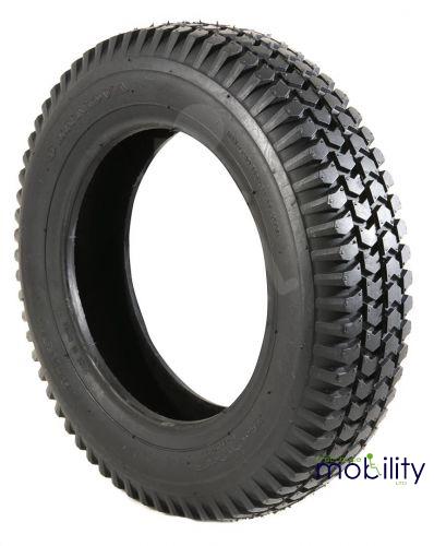 300x8 Infilled Block Tread Scooter Black Tyre