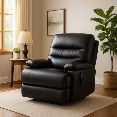 Alberta Bariatric Rise & Recline Chair – Spacious Comfort with Wipe-Clean Eco Leather