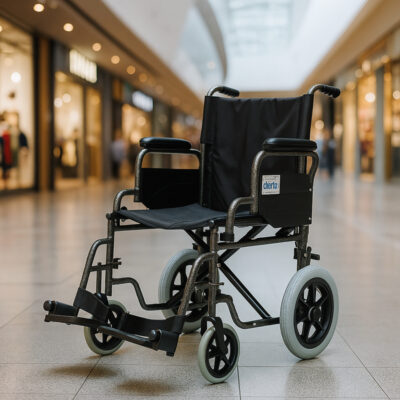 Alerta Attendant Car Transit Wheelchair – Crash Tested & Compact Folding Design