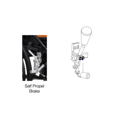 Manual Brake Mechanism Excel G Logic and G Lite Wheelchair