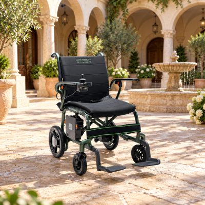 Carbon Flyer Powerchair Courtyard