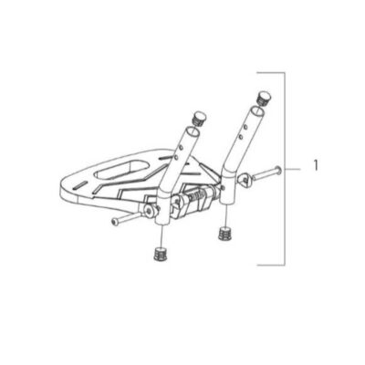fixed footplate for q50r powerchair