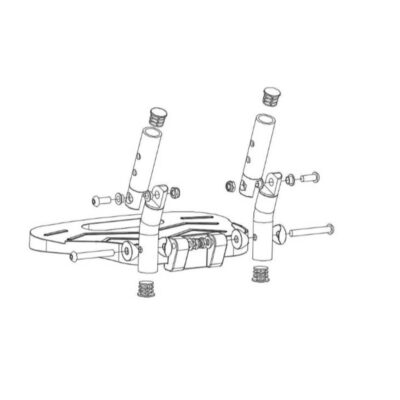 folding footplate for q50 r powerchair