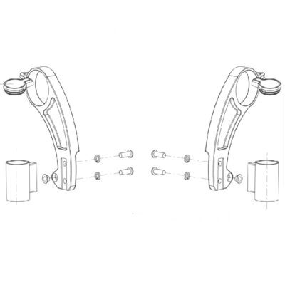 Fork Housing for Q50R Powerchair