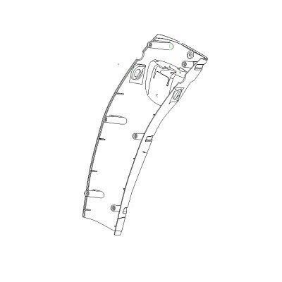 Rear Tiller Cover Shroud for Drive M4DB and CareCo Daytona XLR Mobility Scooters