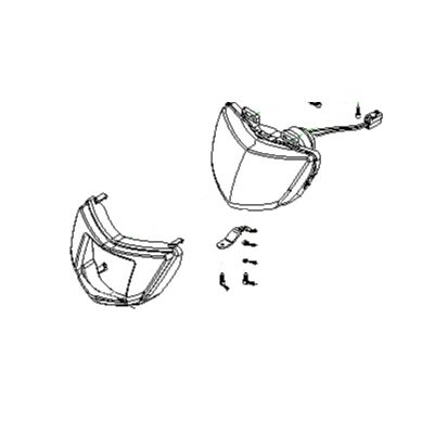 Headlamp for Drive M4DB and CareCo Daytona XLR Mobility Scooters