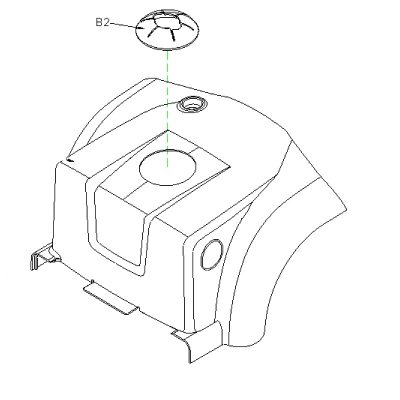 Battery Cover Shroud for Drive M4DB and CareCo Daytona XLR Mobility Scooters