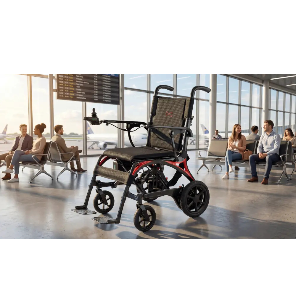 Ezi-Fold Carbon Lightweight Folding Powerchair – 12.7kg 2 Ezi-Fold Carbon Lightweight Folding Powerchair – 12.7kg - Image 2