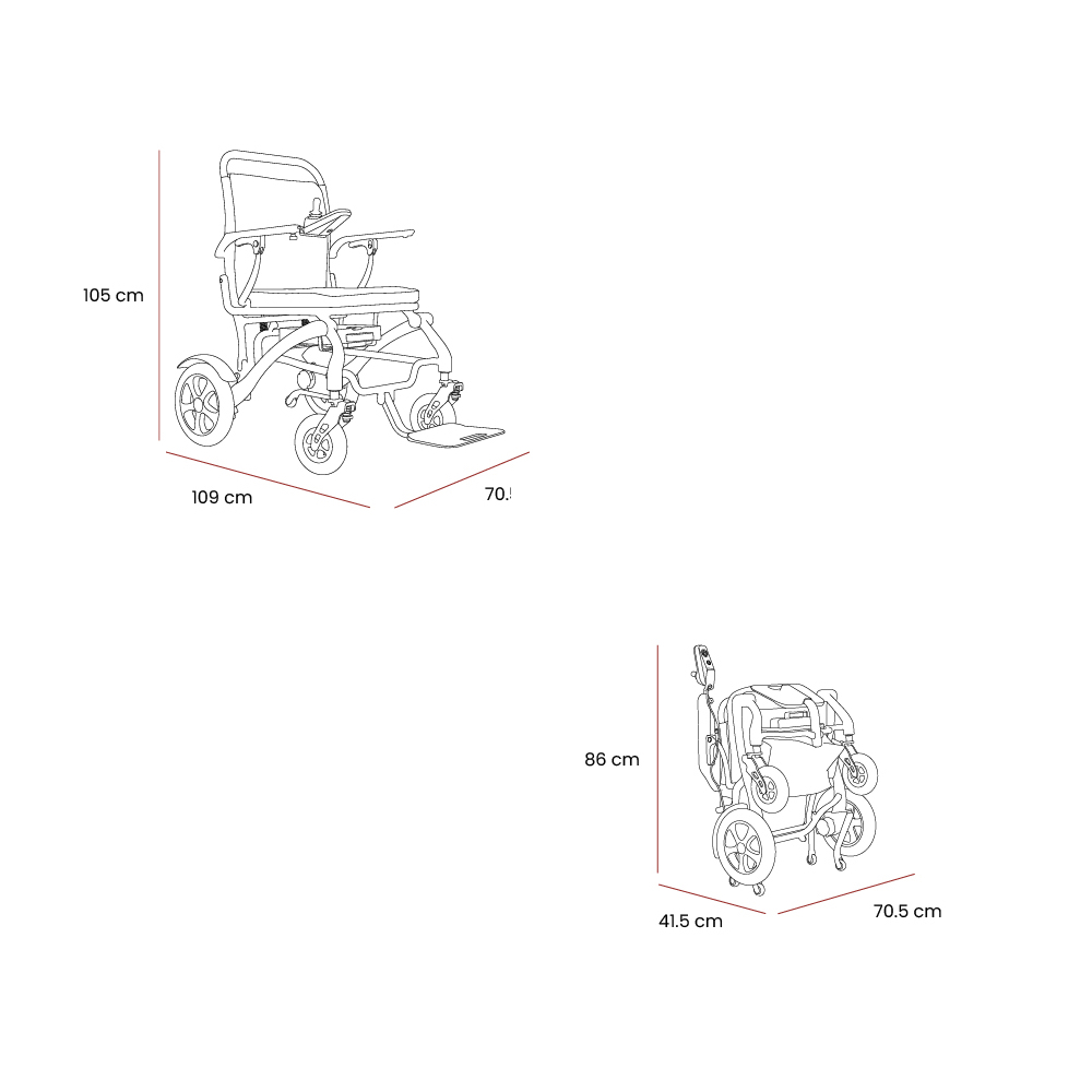 Photon HD – Heavy-Duty Carbon Fibre Folding Powerchair 12 Photon HD – Heavy-Duty Carbon Fibre Folding Powerchair - Image 12