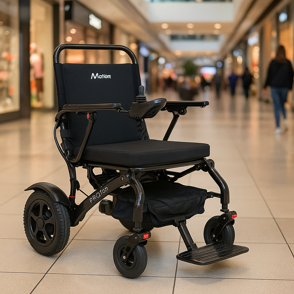 Photon HD – Heavy-Duty Carbon Fibre Folding Powerchair 1 Photon HD – Heavy-Duty Carbon Fibre Folding Powerchair