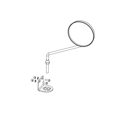 Quickie Zippie Salsa Rear View Mirror with Mounting Bracket