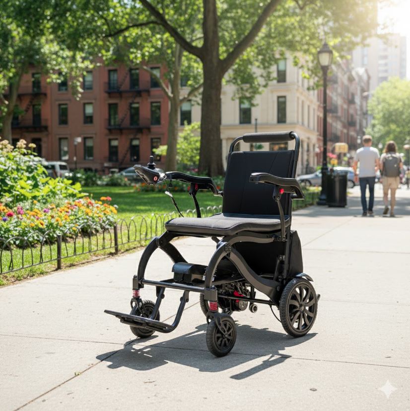 Roma Rhodes Lightweight Folding Powerchair 4 Roma Rhodes Lightweight Folding Powerchair - Image 4