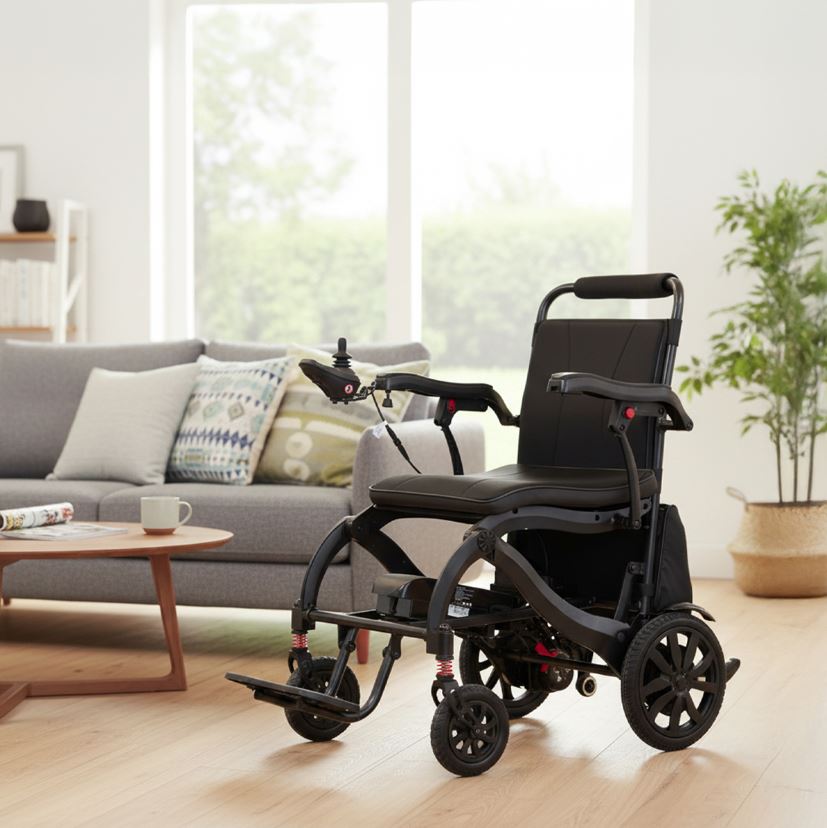 Roma Rhodes Lightweight Folding Powerchair 3 Roma Rhodes Lightweight Folding Powerchair - Image 3