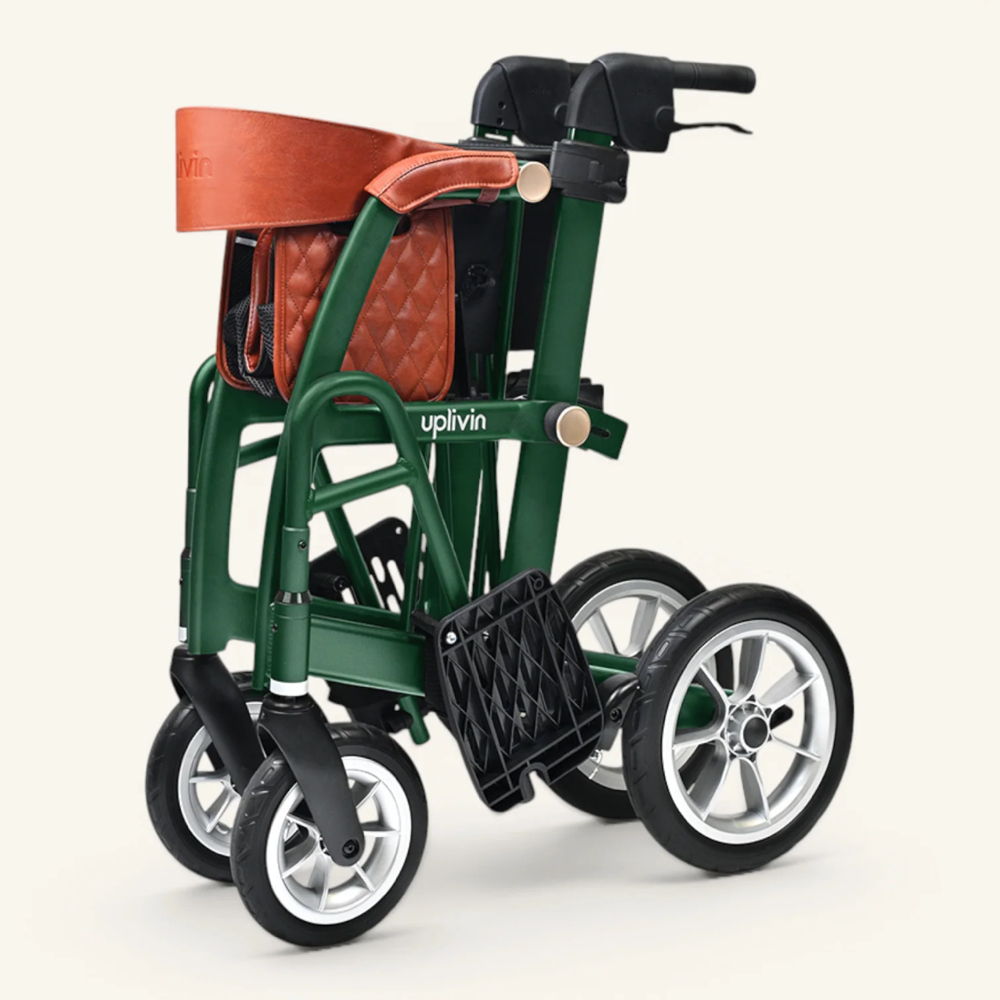 Uplivin Glide 2-in-1 Rollator & Transit Wheelchair Lightweight Folding Rollator 8 Lightweight Folding Rollator and Transit Wheelchair