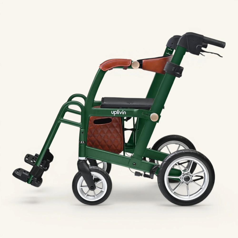 Uplivin Glide 2-in-1 Rollator & Transit Wheelchair Lightweight Folding Rollator 7 Uplivin Glide 2-in-1 Rollator & Transit Wheelchair Lightweight Folding Rollator - Image 7