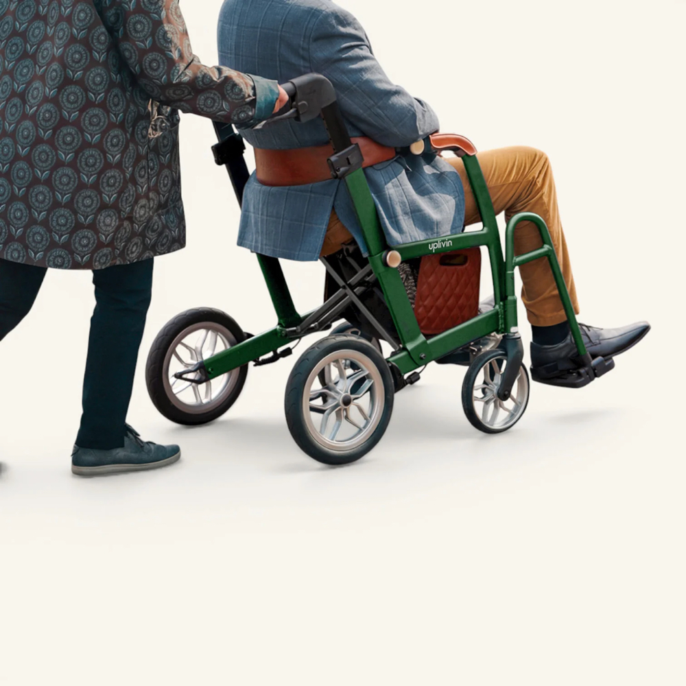 Uplivin Glide 2-in-1 Rollator & Transit Wheelchair Lightweight Folding Rollator 6 Uplivin Glide 2-in-1 Rollator & Transit Wheelchair Lightweight Folding Rollator - Image 6