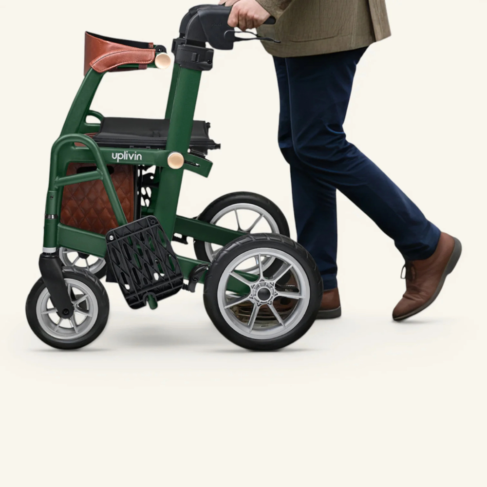 Uplivin Glide 2-in-1 Rollator & Transit Wheelchair Lightweight Folding Rollator 5 Uplivin Glide 2-in-1 Rollator & Transit Wheelchair Lightweight Folding Rollator - Image 5