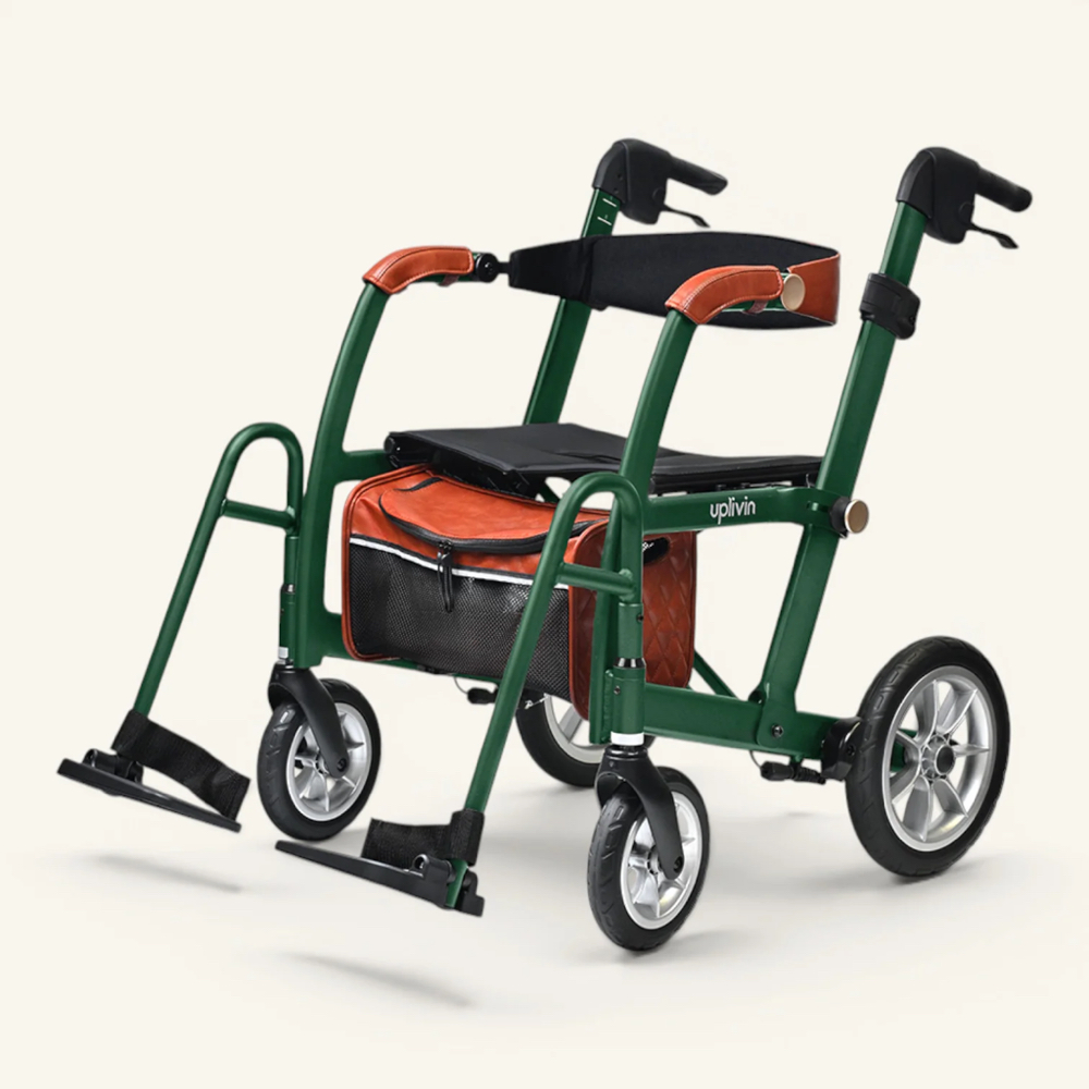 Uplivin Glide 2-in-1 Rollator & Transit Wheelchair Lightweight Folding Rollator 2 Uplivin Glide 2-in-1 Rollator & Transit Wheelchair Lightweight Folding Rollator - Image 2