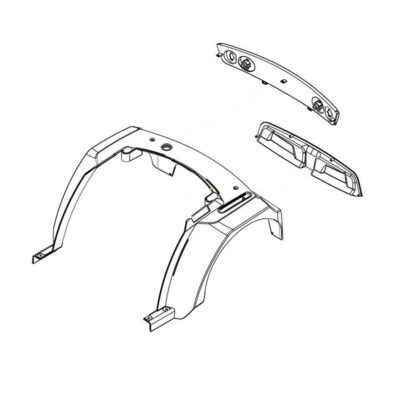 Rear Shroud for Drive Viper Mobility Scooter