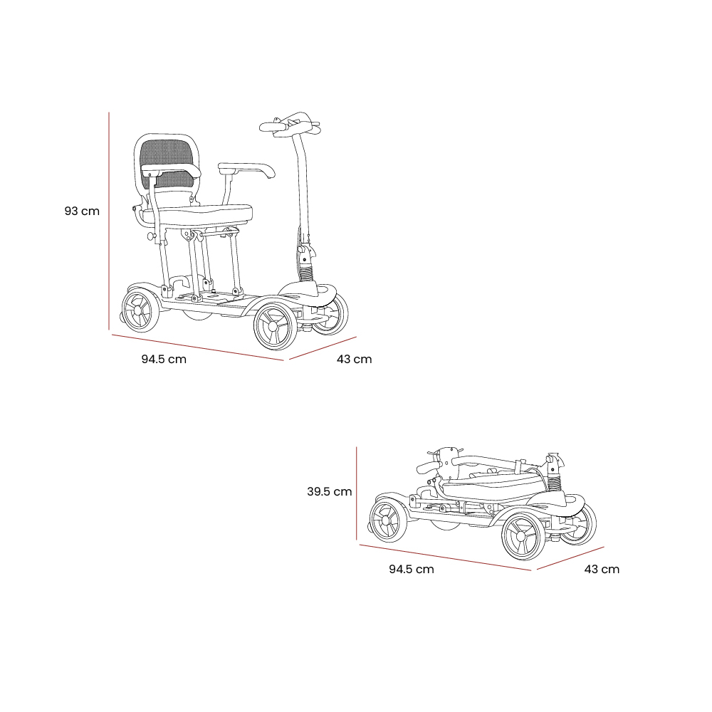 eRide Folding Mobility Scooter 13 eRide Folding Mobility Scooter