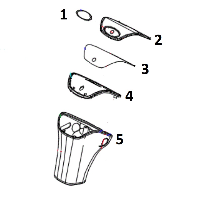 Tiller Top Components For TGA Minimo Autofold Mobility Scooter 1 Tiller Top Components For TGA Minimo Autofold Mobility Scooter