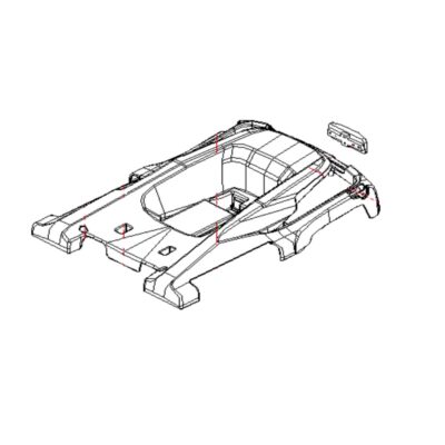 Upper Rear Cover Floor TGA Minimo Autofold Mobility Scooter