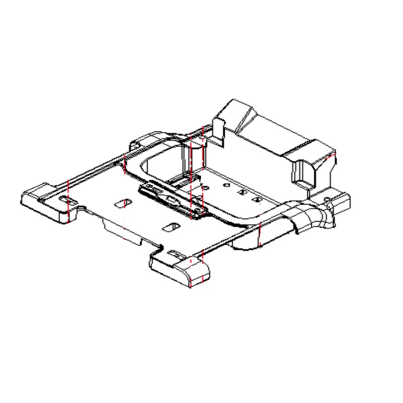 Middle Floor Pan for TGA Minimo Mobility Scooter