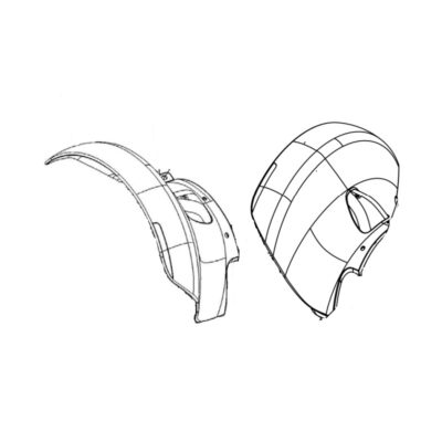 TGA Whill C Rear Fender Mudguards